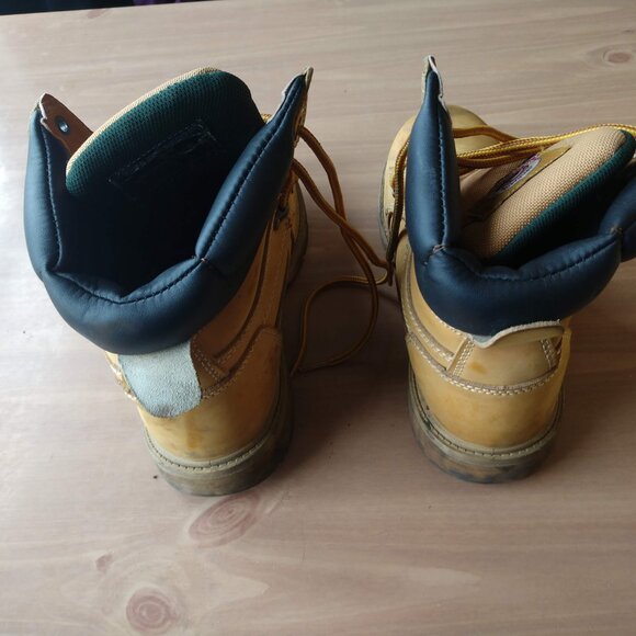 Brahma Men's Sz 9 Tan Leather Slip & Water Resistant Boots MNBR044014 - Picture 3 of 5